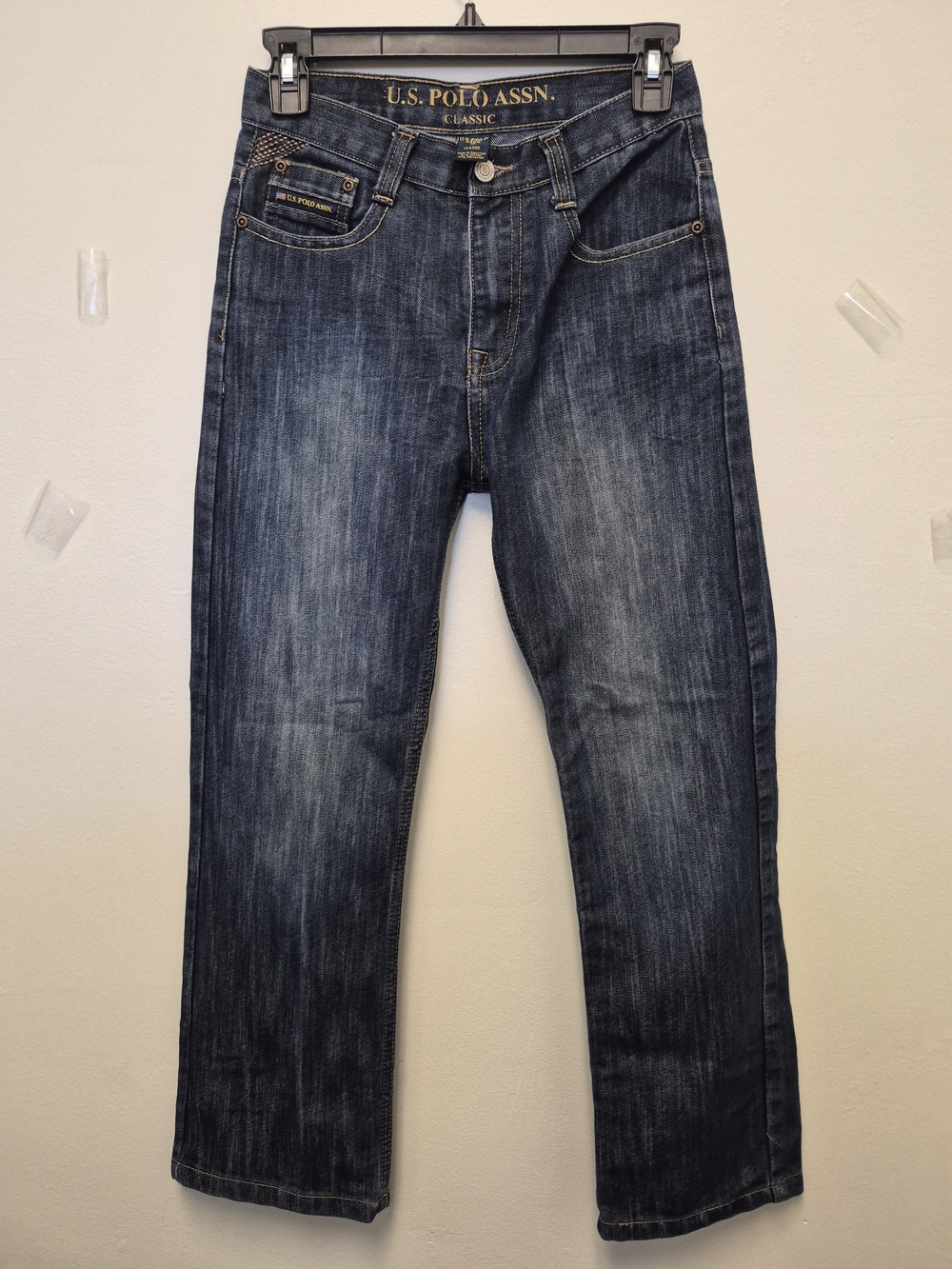 U.S. Polo Assn. Faded Blue Straight-Leg Jeans Size 12